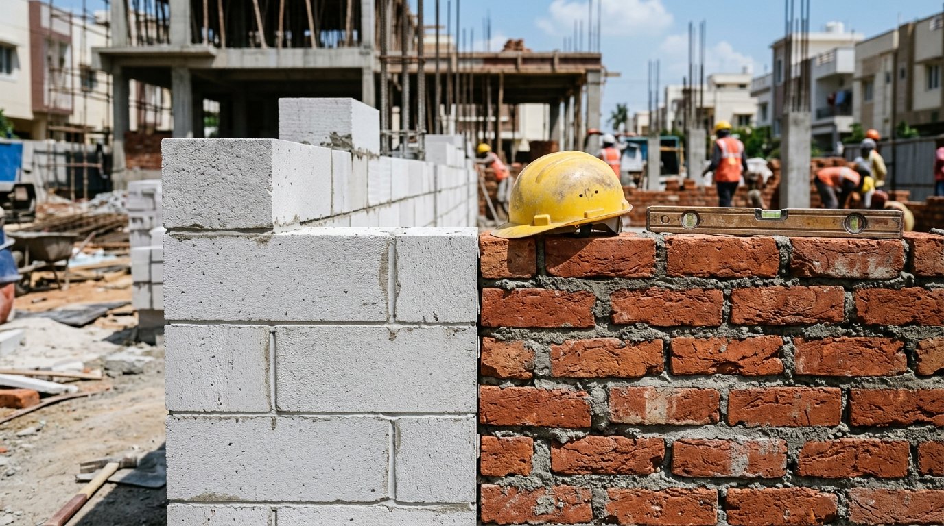 AAC Blocks vs Red Bricks in 2026: Which Is Better for House Construction?