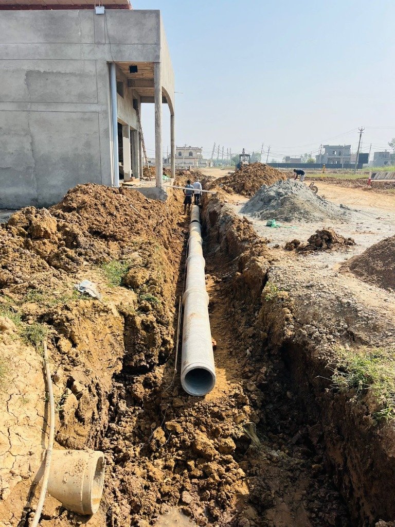 Kesaria City Deep Trenching & RCC Trunk Pipeline
