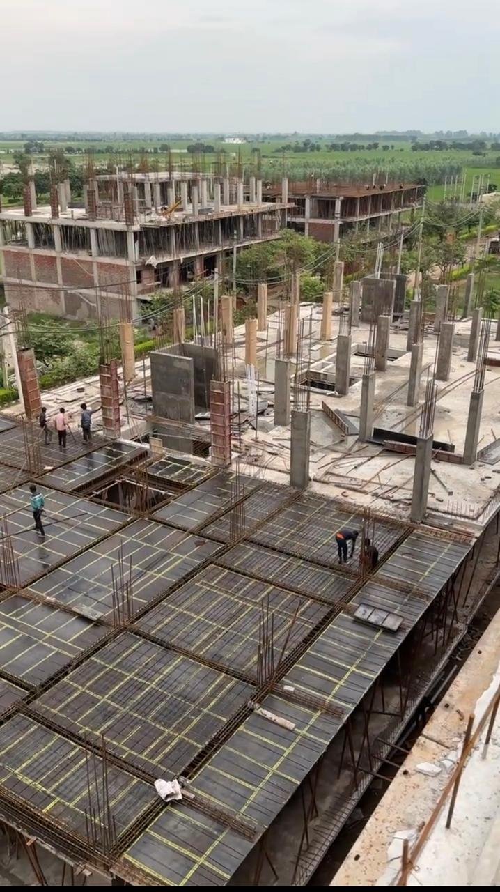 RCC Column Construction, Rebar Cage Steel Fixing & Precision Concreting