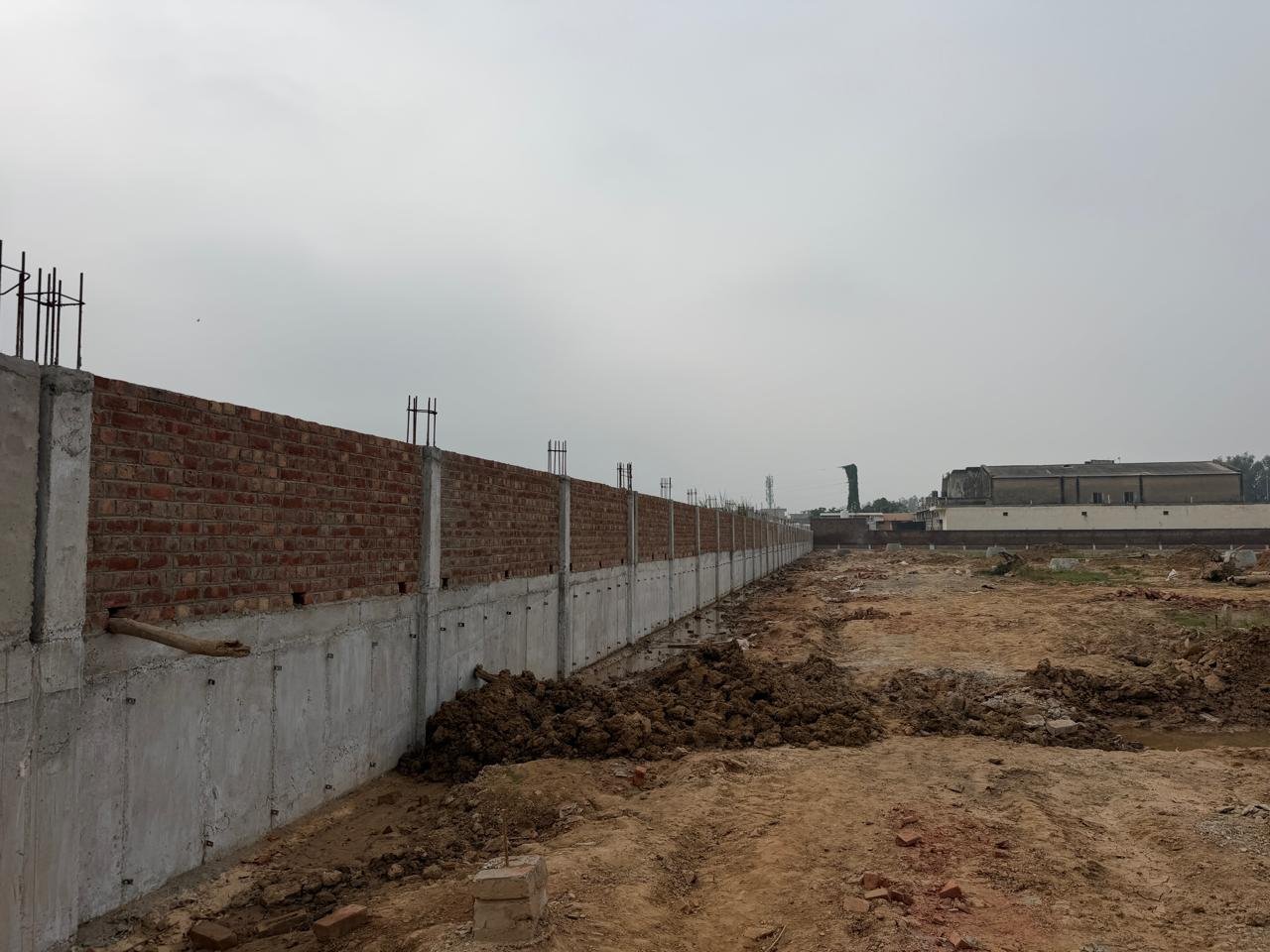 RCC & Brick Boundary Wall Works